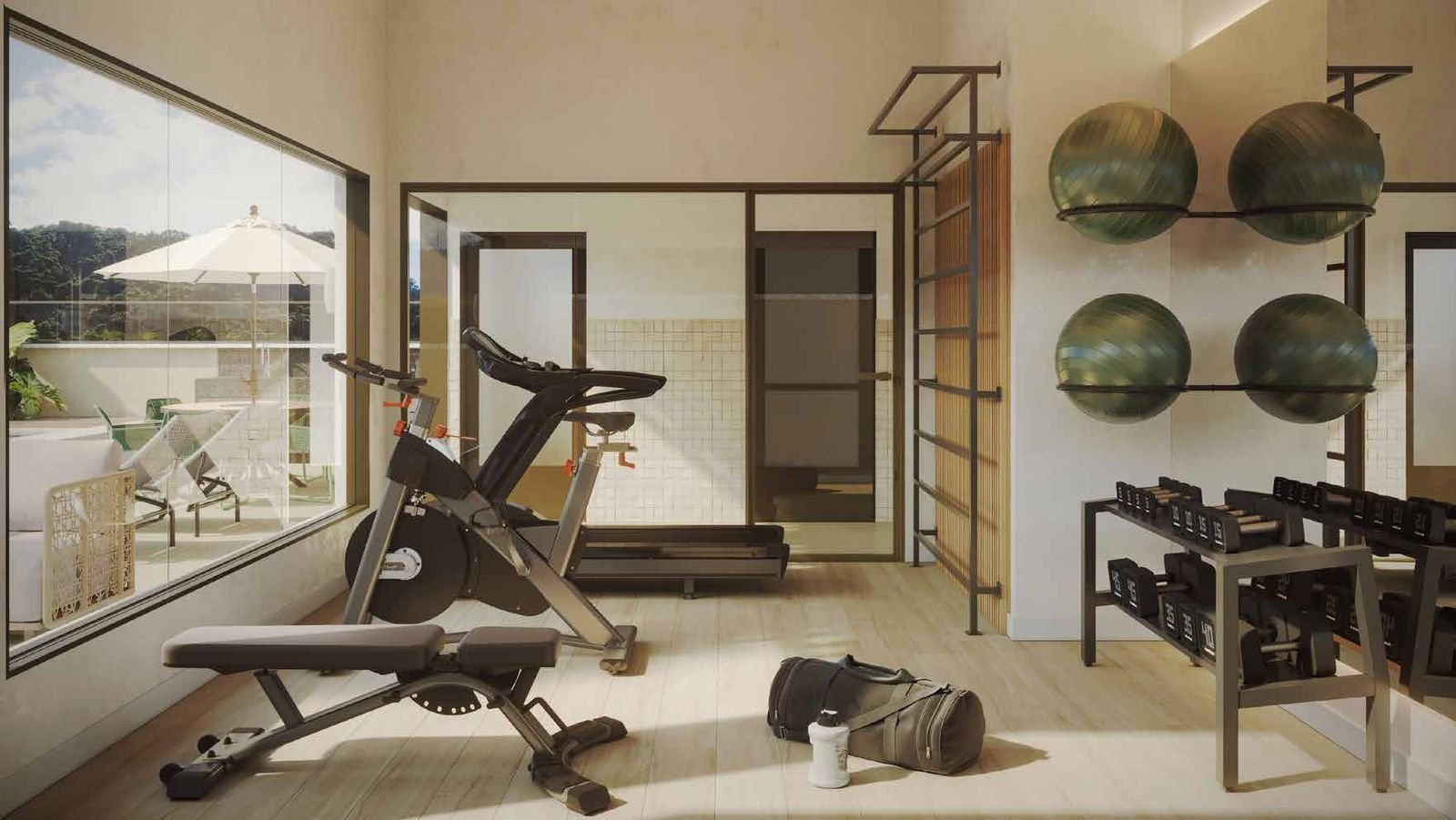 Espaço fitness do Be.in.Rio Tonelero