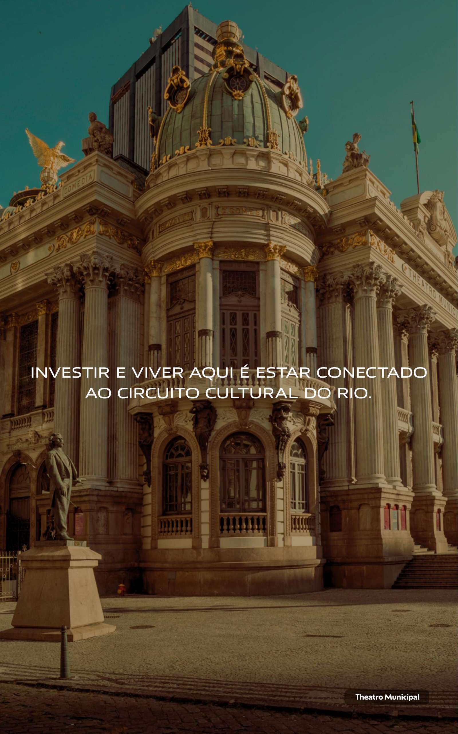 Theatro Municipal, um dos pontos culturais próximos ao Connect Square