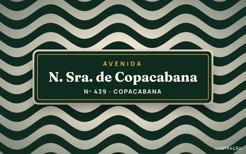 Ilustração da Avenida Nossa Senhora de Copacabana