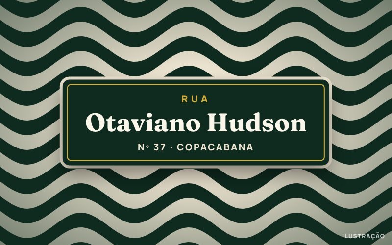 Ilustração da Rua Otaviano Hudson, em Copacabana