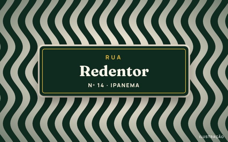 Ilustração da Rua Redentor, em Ipanema