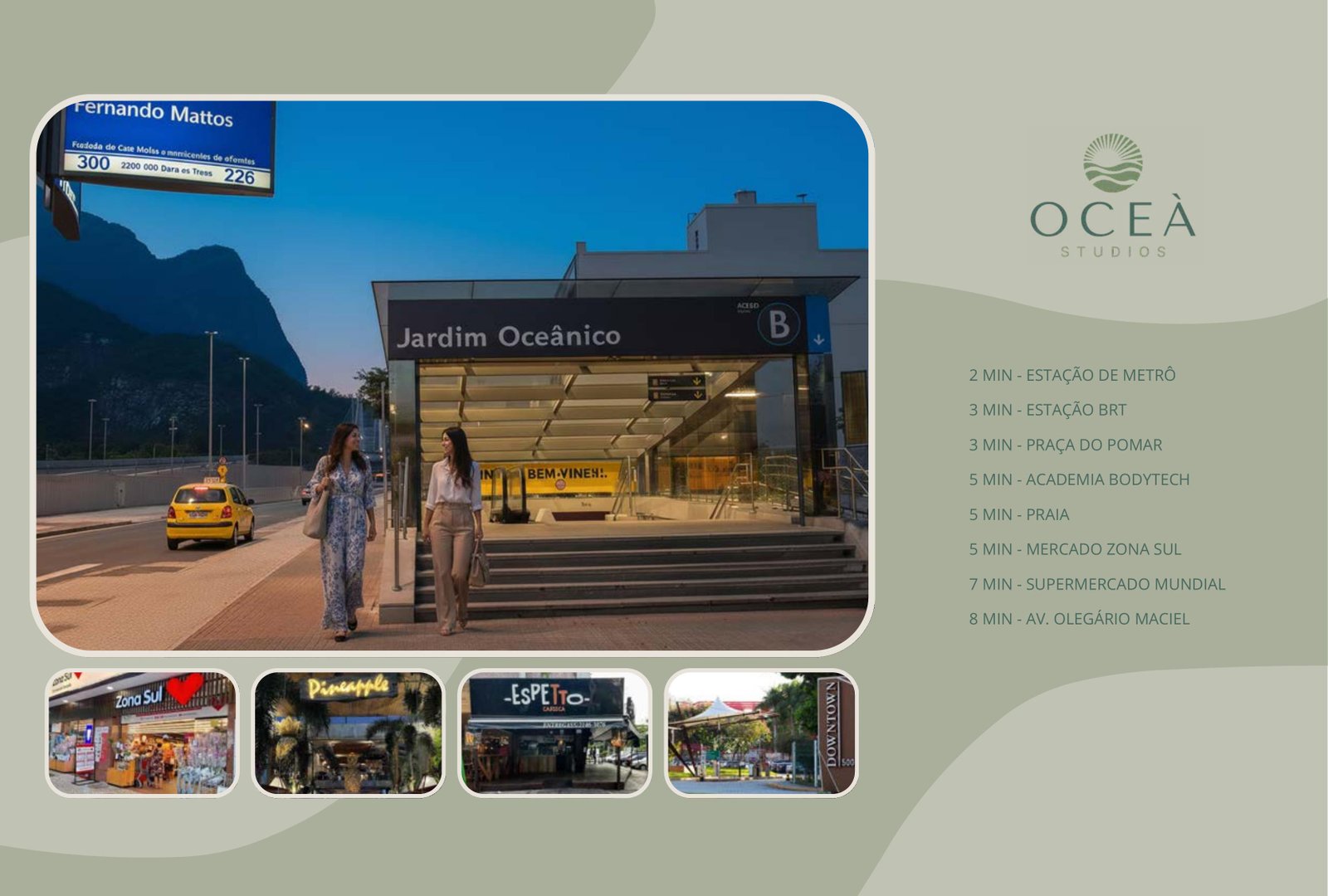 Estação Jardim Oceânico do metrô, na Barra da Tijuca